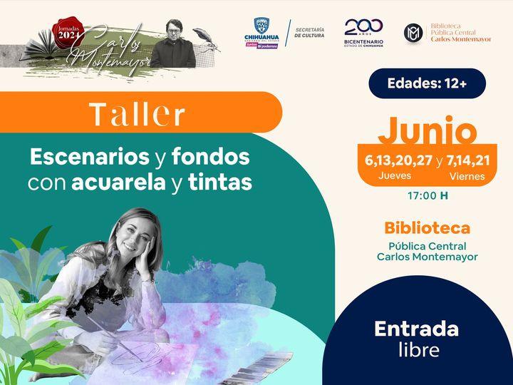 Taller "Escenarios y fondos con acuarelas y tintas"