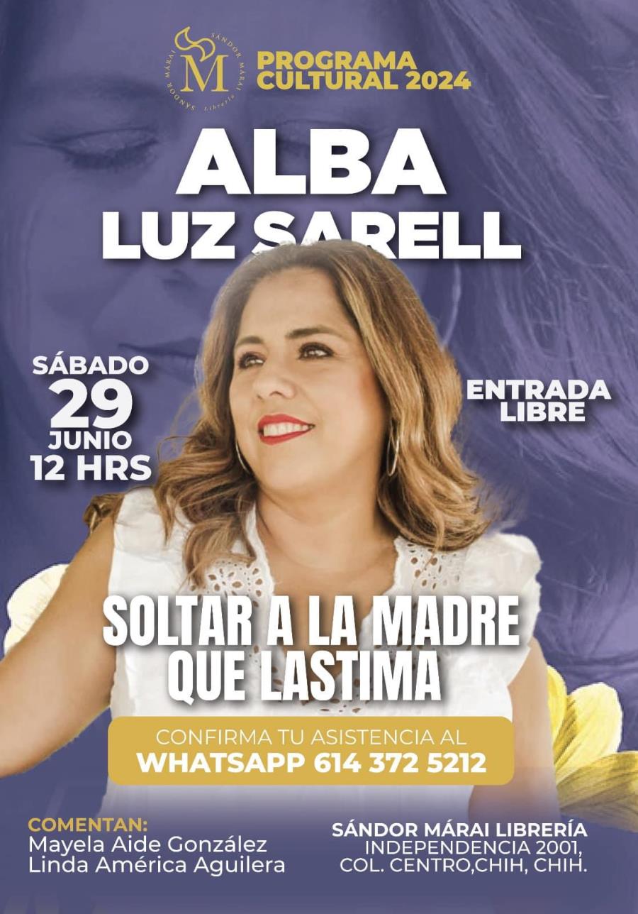 Presentación de libro "Soltar a la madre que lastima" de Alba Luz Sarell